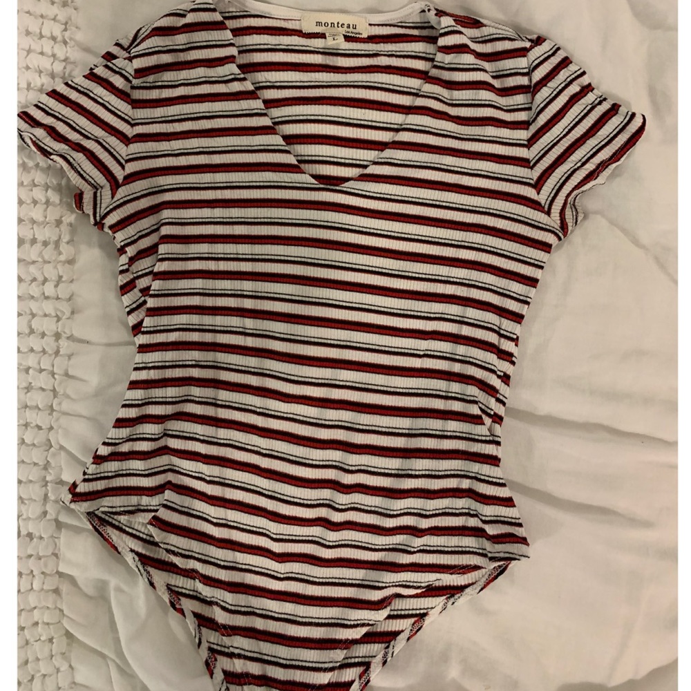 Striped bodysuit